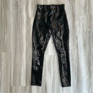 SPANX Faux patent-leather Leggings
